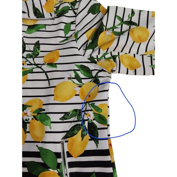 Drpers & Damons Jacket Womans Sz XL Light Weight Coat Lemons Yellow Dopamine - Picture 11 of 11